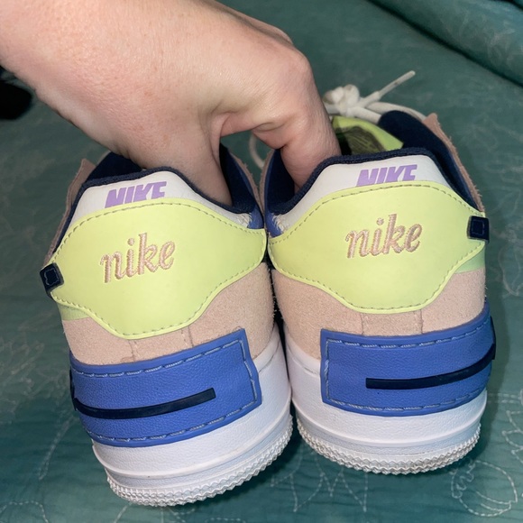 Nike Air Force 1 colorful lilac and in pink / AF1 sneakers womens 8.5 - Picture 5 of 10